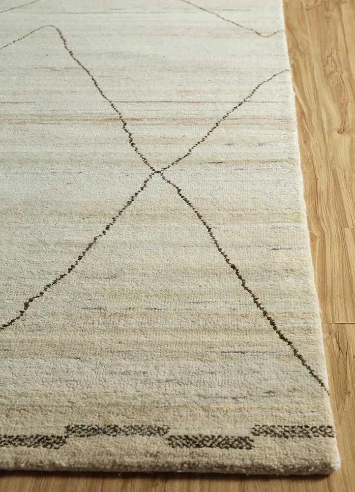 Wollteppich - 240 x 300 cm - creme
