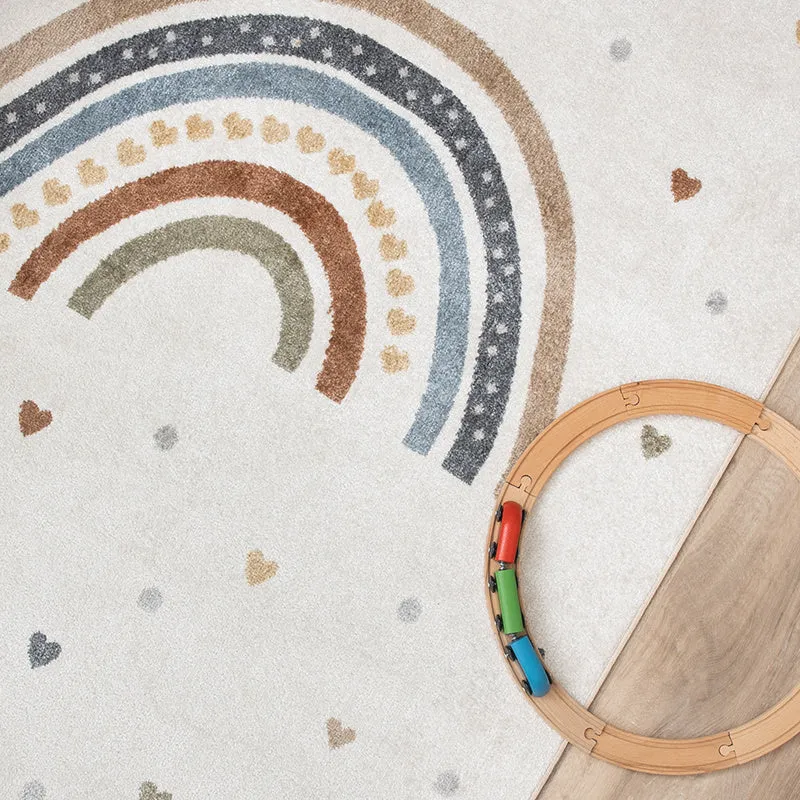 Waschbarer Kinderteppich - Ravi Rainbow Bunt