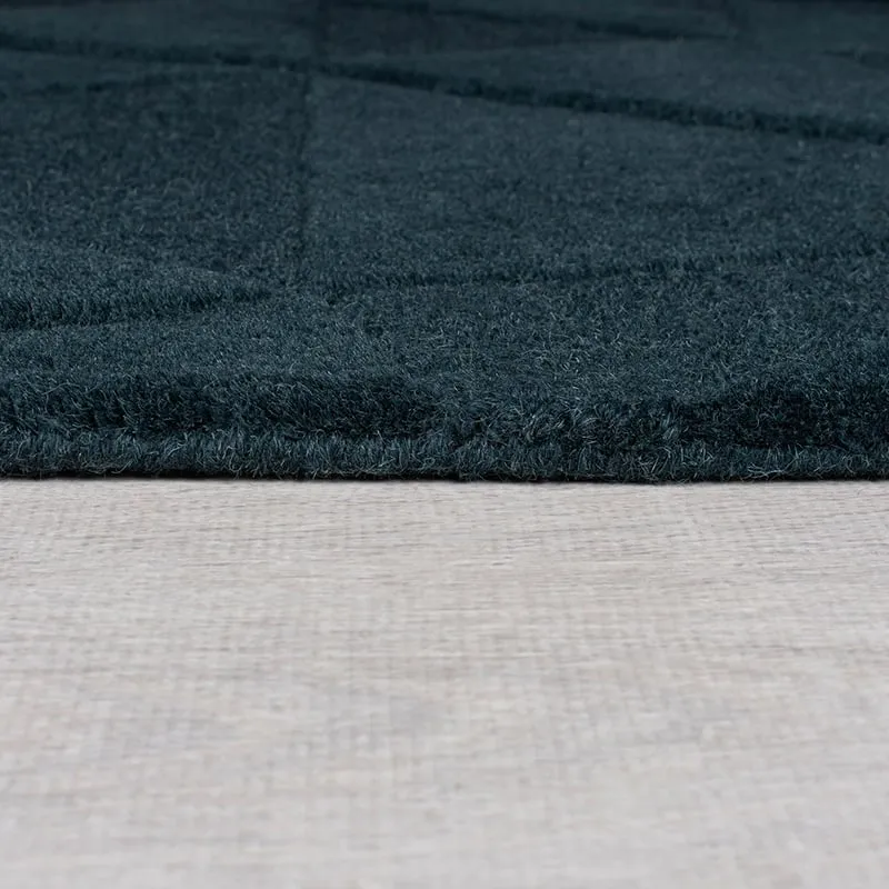 Moderner Teppich - Mozo Shard Petrol Blau