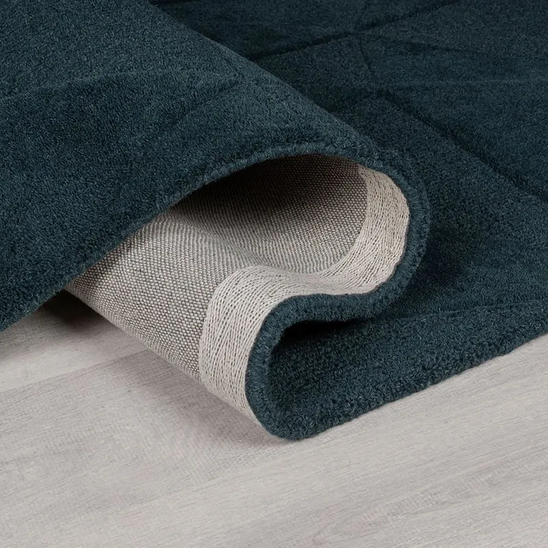 Moderner Teppich - Mozo Shard Petrol Blau