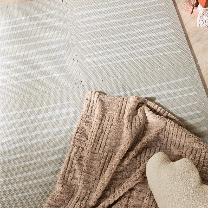 Puzzlematte - Alfie Stripes Grau/Beige