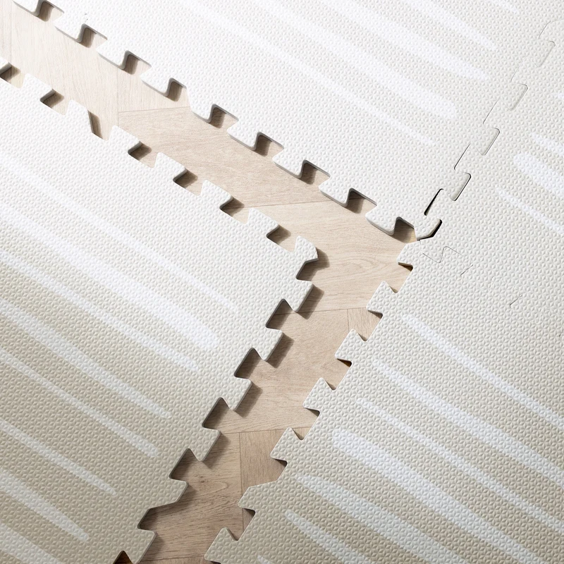 Puzzlematte - Alfie Stripes Grau/Beige