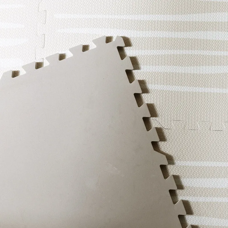 Puzzlematte - Alfie Stripes Grau/Beige