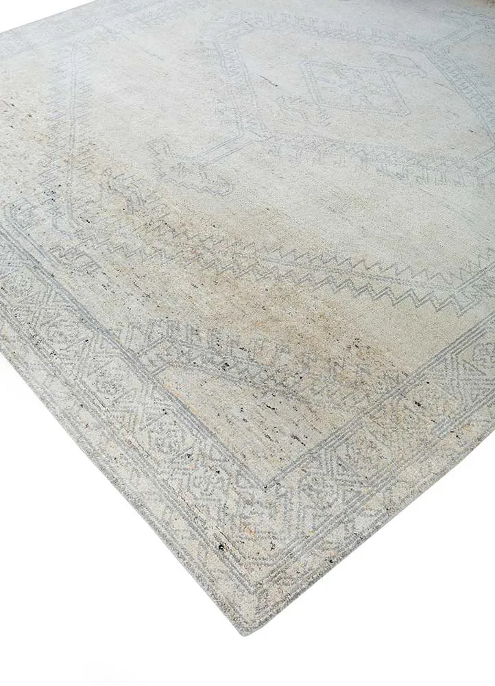 Wollteppich - 240 x 300 cm - creme
