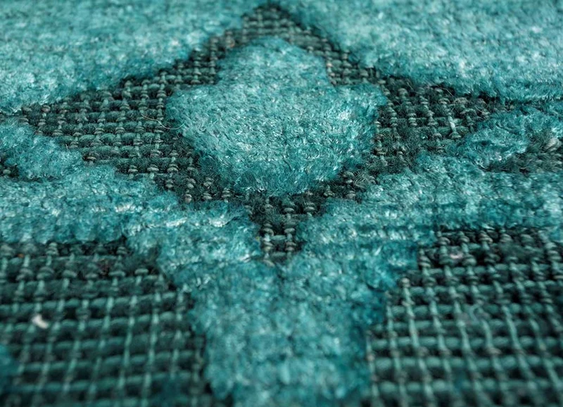Designer Teppich - 150 x 240 cm - blau