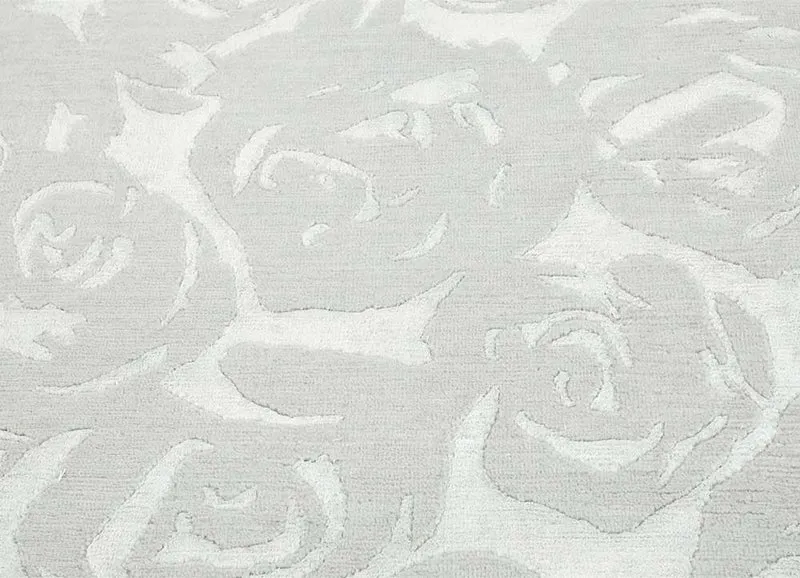 Wollteppich - 120 x 240 cm - hellgrau