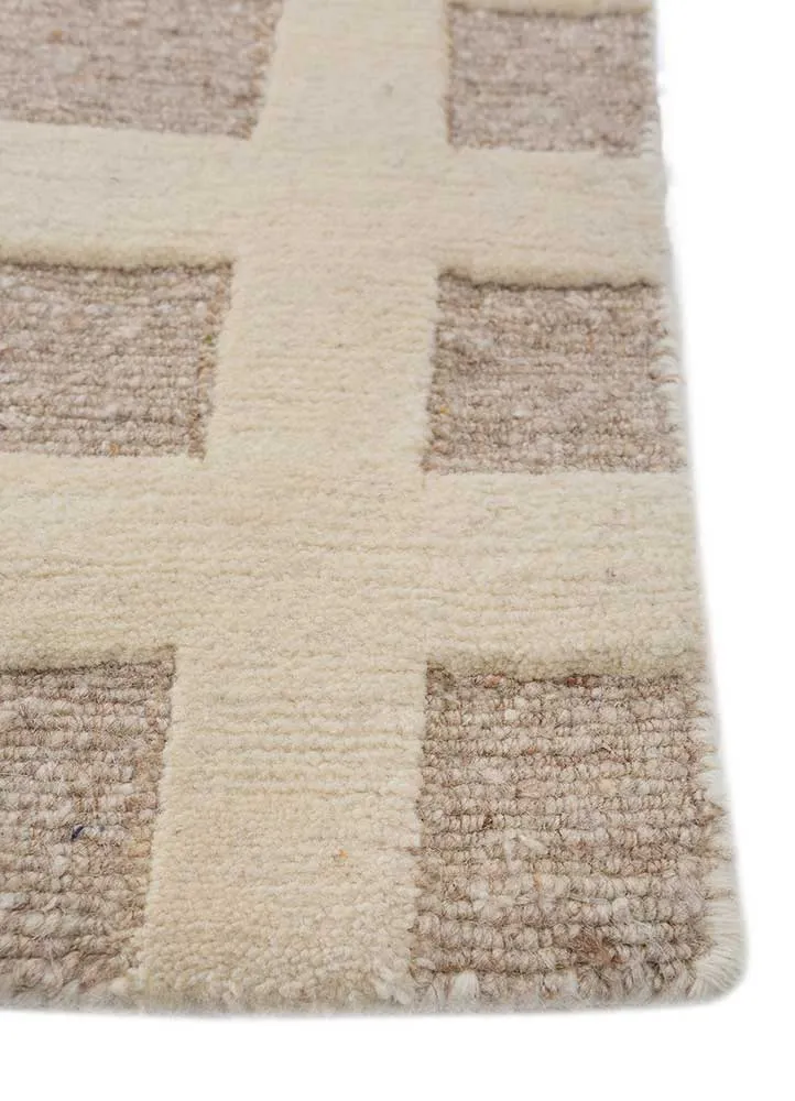 Wollteppich - 240 x 300 cm - beige