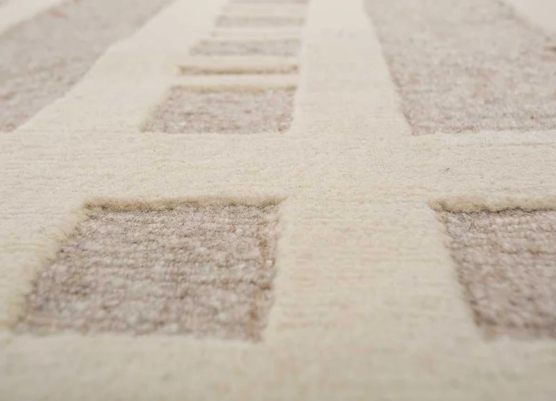 Wollteppich - 240 x 300 cm - beige