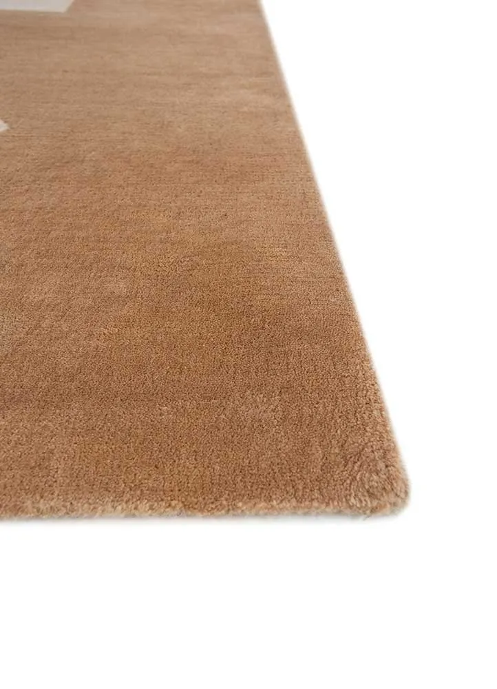 Wollteppich - 180 x 270 cm - gold