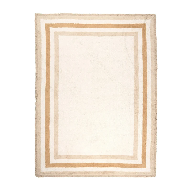 Waschbarer Kinderteppich - Milo Beige