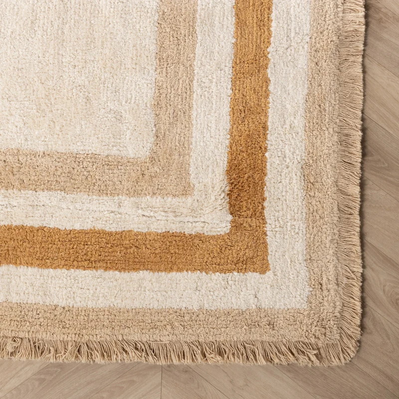 Waschbarer Kinderteppich - Milo Beige