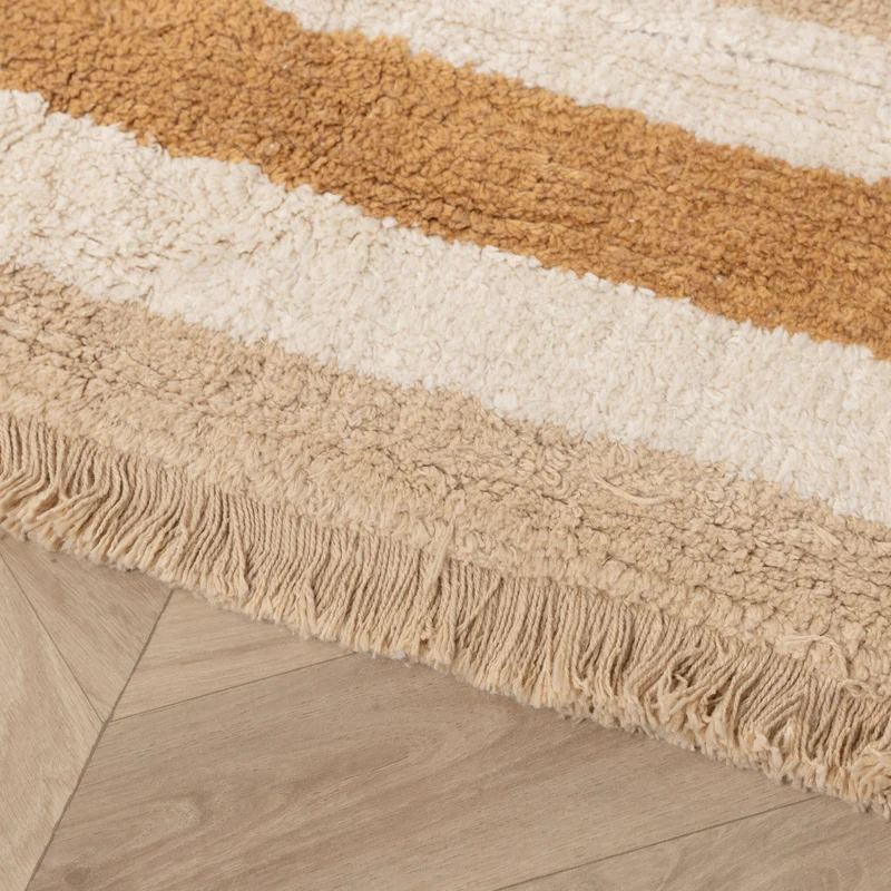 Waschbarer Kinderteppich - Milo Beige