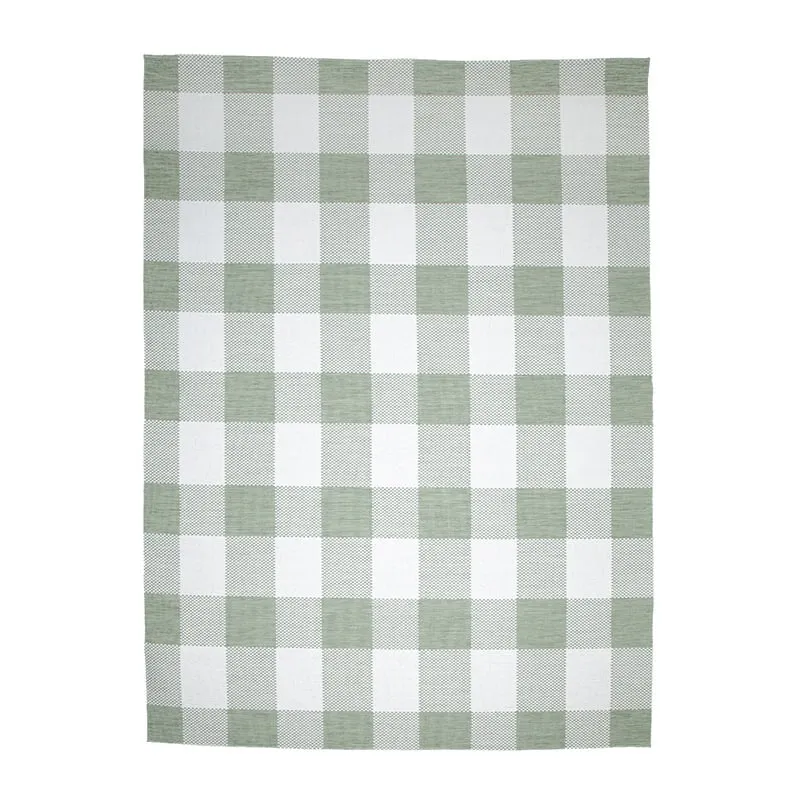 In- & Outdoor Teppich - Ranch Checkerboard Grün
