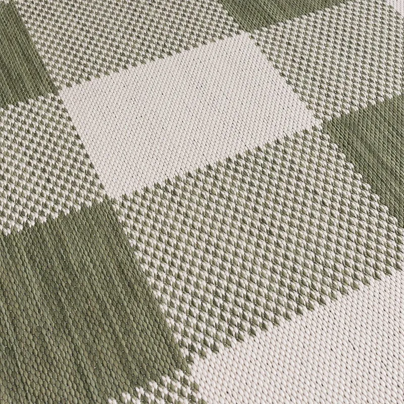 In- & Outdoor Teppich - Ranch Checkerboard Grün