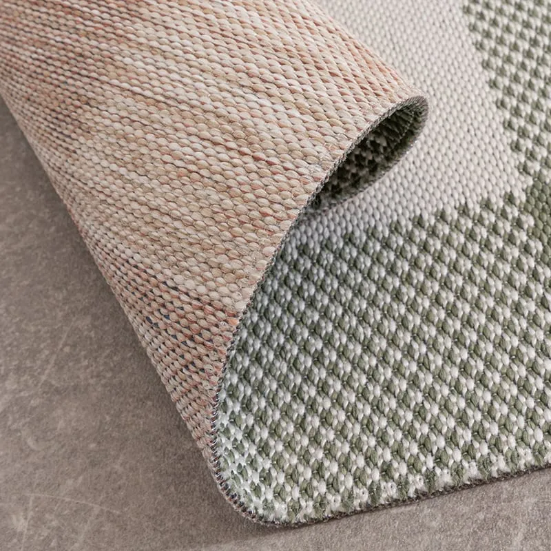 In- & Outdoor Teppich - Ranch Checkerboard Grün