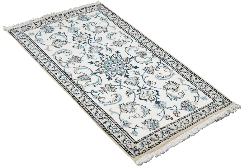 Nain 12La · Handgeknüpft – Beige, 136x71 cm