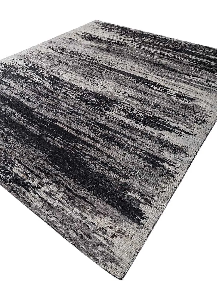 Wollteppich - 240 x 300 cm - grau