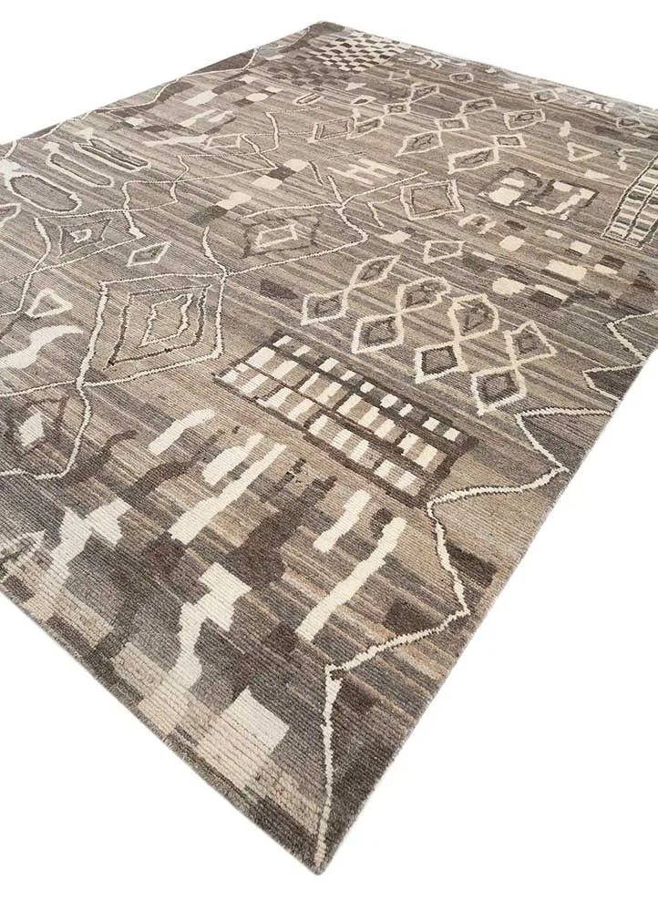 Wollteppich - 270 x 360 cm - beige