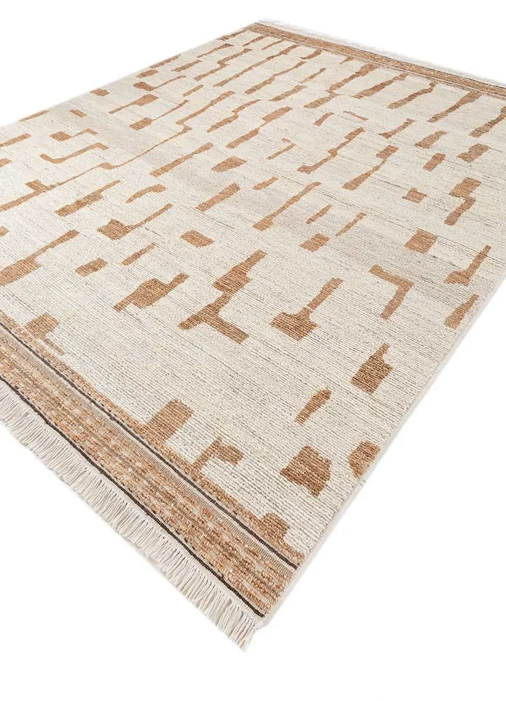 Wollteppich - 120 x 180 cm - creme