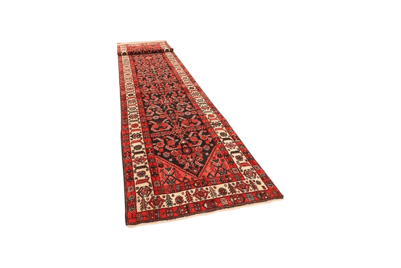 Farahan · Handgeknüpft – Blau, 509x108 cm