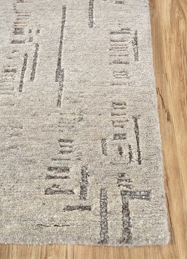 Wollteppich - 180 x 270 cm - creme