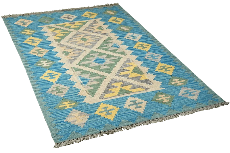 Kelim Gashgai · Handgewebt – Beige, 177x123 cm