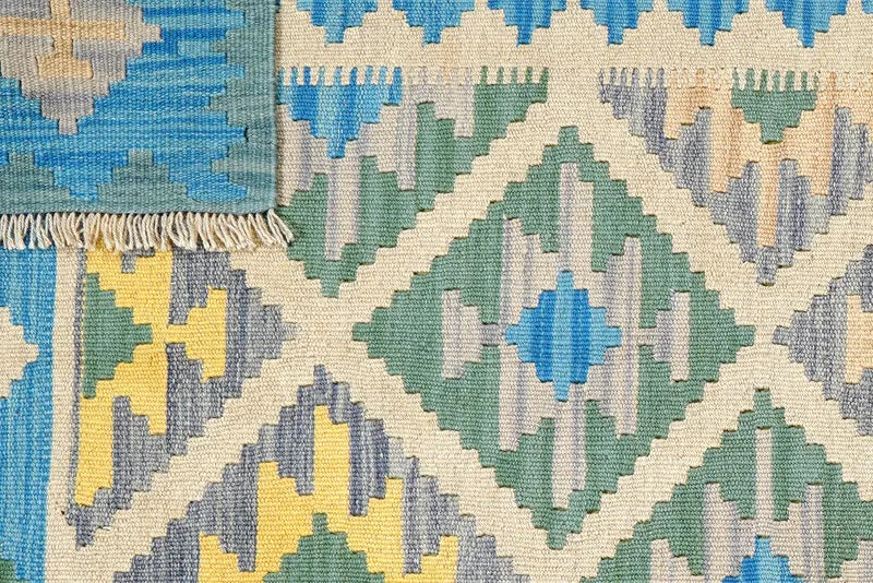 Kelim Gashgai · Handgewebt – Beige, 177x123 cm