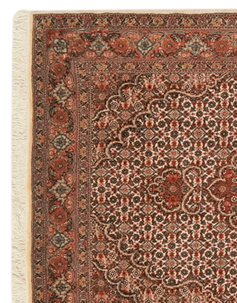 Tabriz 50 Raj · Handgeknüpft – Beige, 301x83 cm