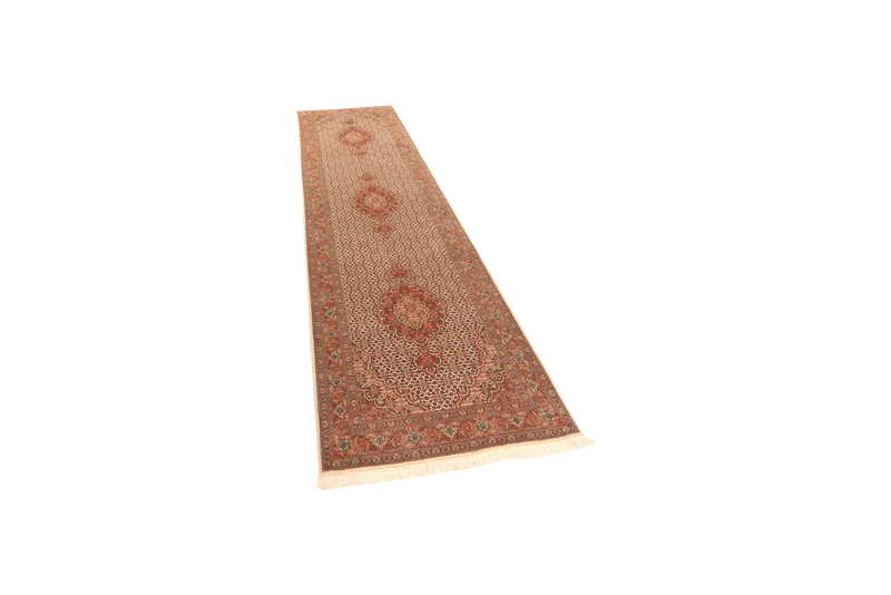 Tabriz 50 Raj · Handgeknüpft – Beige, 301x83 cm