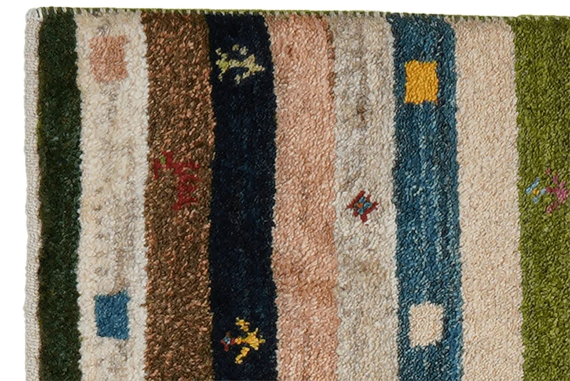 Gabbeh Sonnat · Handgeknüpft – Bunt, 93x61 cm