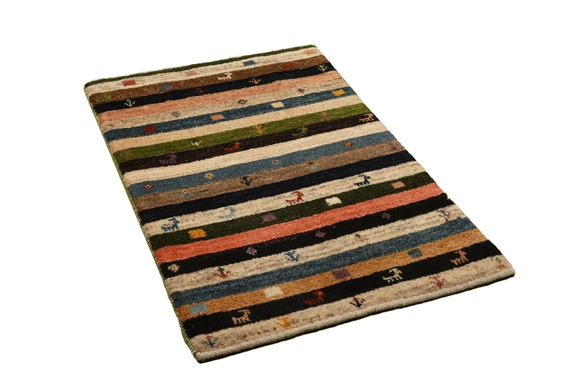 Gabbeh Sonnat · Handgeknüpft – Bunt, 93x61 cm
