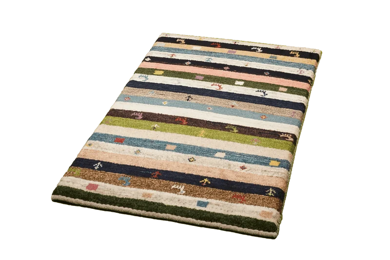 Gabbeh Sonnat · Handgeknüpft – Bunt, 93x61 cm