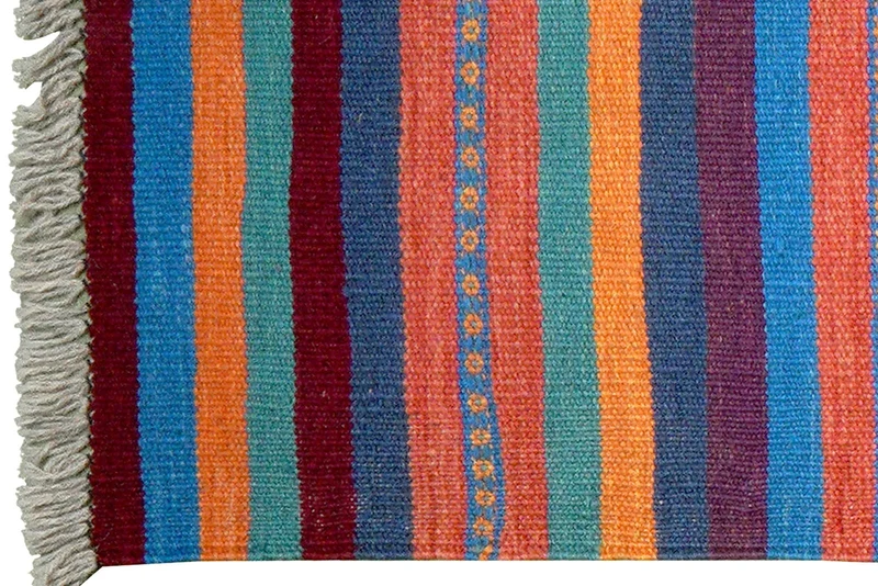 Kelim Gashgai · Handgewebt – Bunt, 196x59 cm