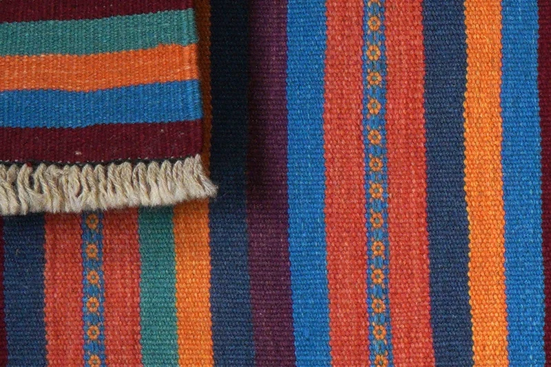 Kelim Gashgai · Handgewebt – Bunt, 196x59 cm