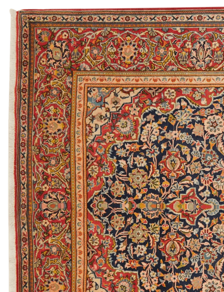 Kashan · Handgeknüpft – Blau, 214x148 cm