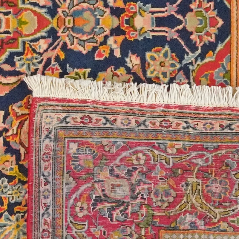 Kashan · Handgeknüpft – Blau, 214x148 cm