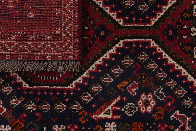 Shiraz · Handgeknüpft – Blau, 124x80 cm