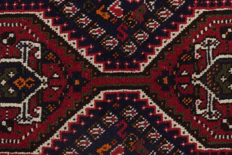Shiraz · Handgeknüpft – Blau, 124x80 cm