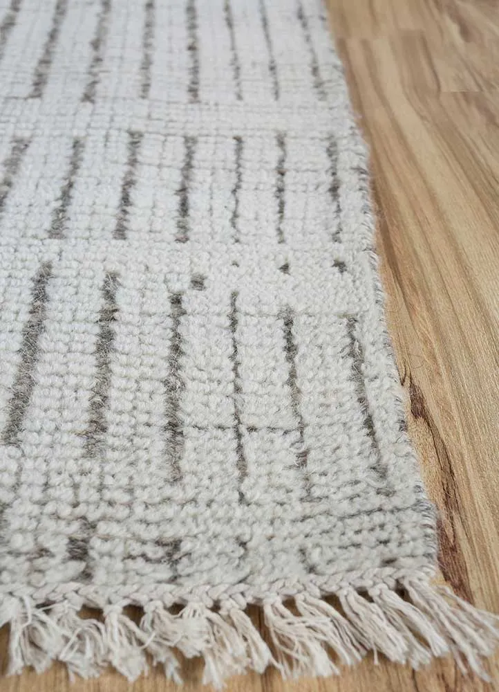 Wollteppich quadratisch - 75 x 75 cm - creme