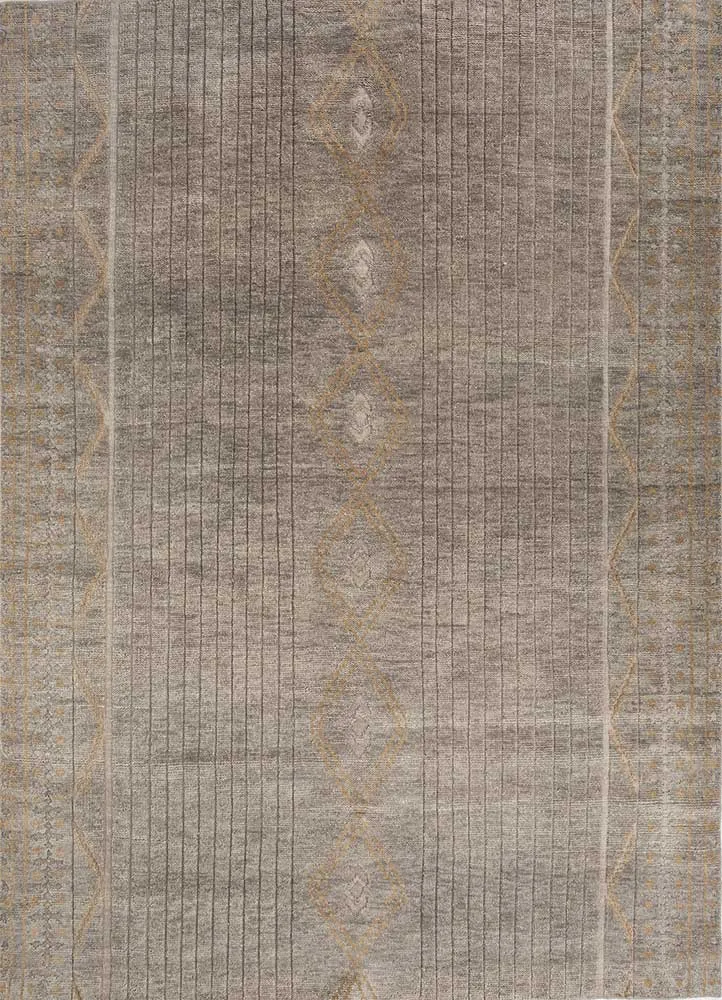 Wollteppich - 240 x 300 cm - dunkelbeige