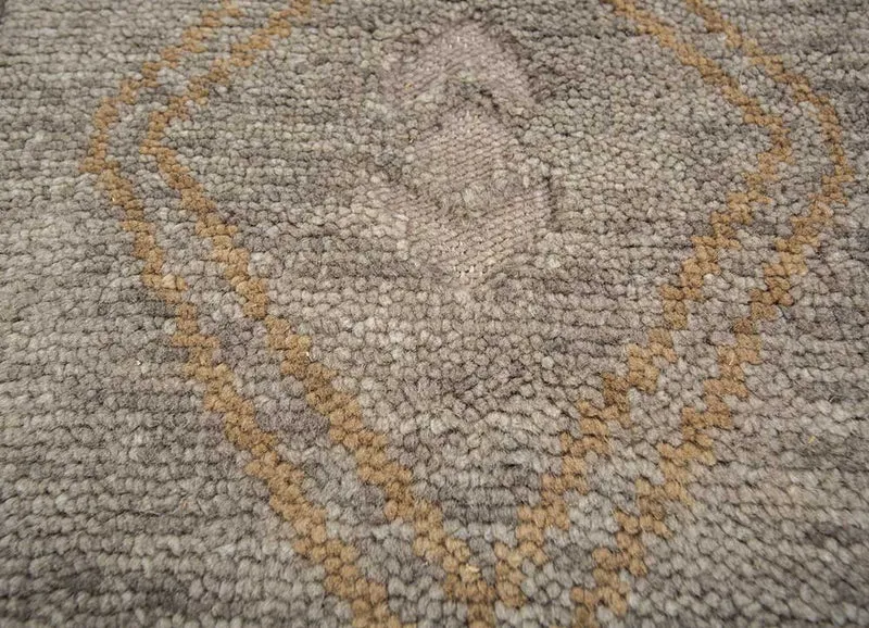 Wollteppich - 240 x 300 cm - dunkelbeige