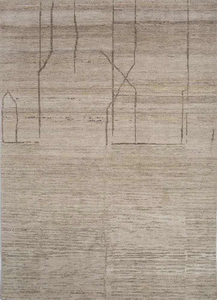 Wollteppich - 180 x 270 cm - creme