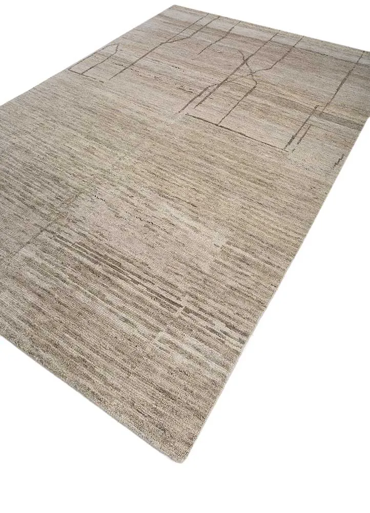 Wollteppich - 180 x 270 cm - creme