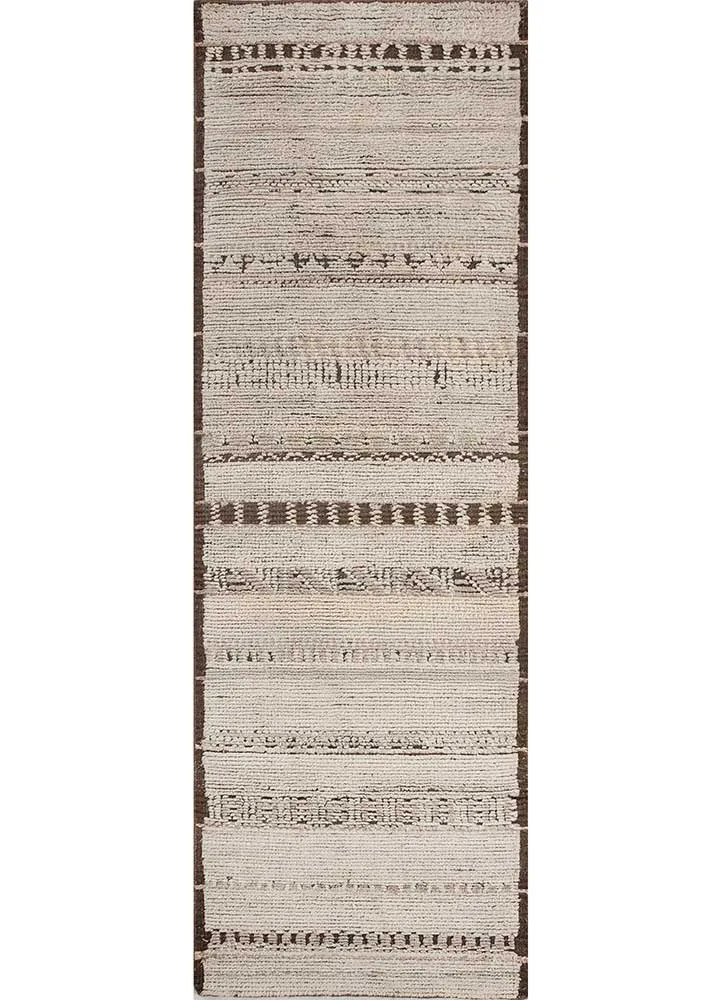Läufer Woll - 75 x 240 cm - creme