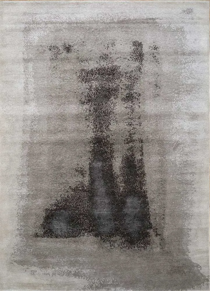 Wollteppich - 150 x 240 cm - hellgrau
