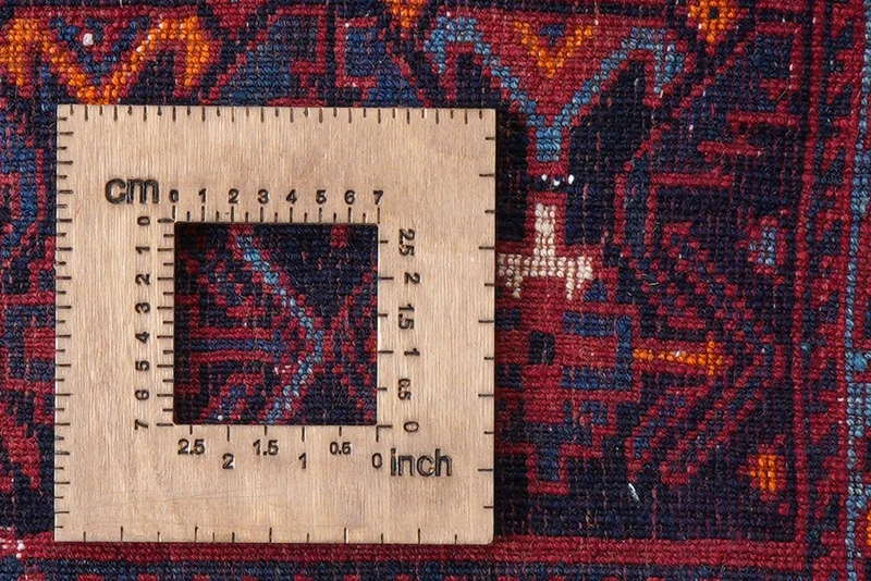 Afshar · Handgeknüpft – Blau, 58x84 cm
