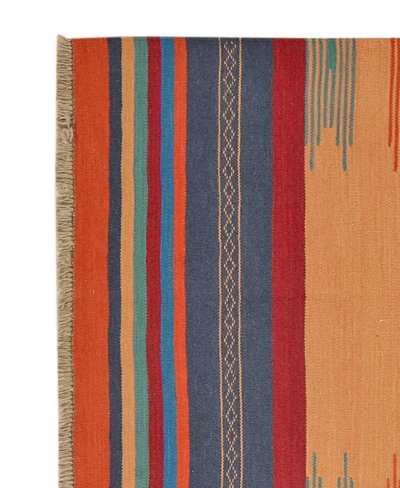 Kelim Gashgai · Handgewebt – Braun, 254x99 cm