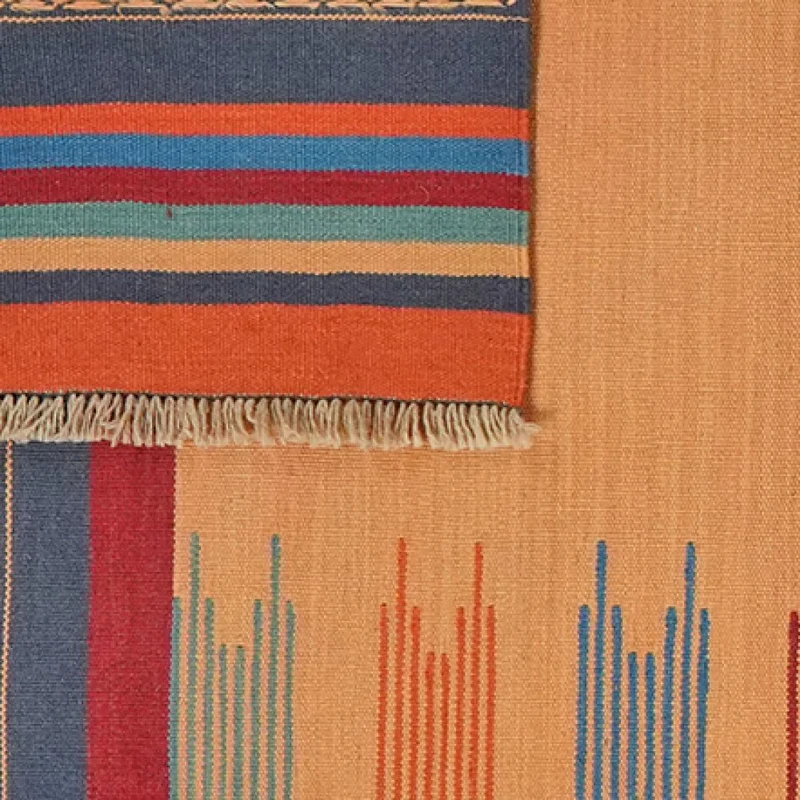 Kelim Gashgai · Handgewebt – Braun, 254x99 cm