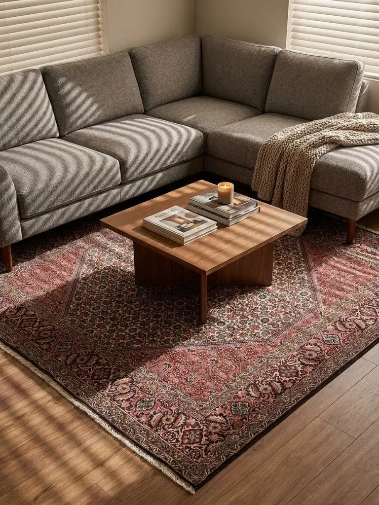 Bidjar Zandjan · Handgeknüpft – Beige, 197x202 cm