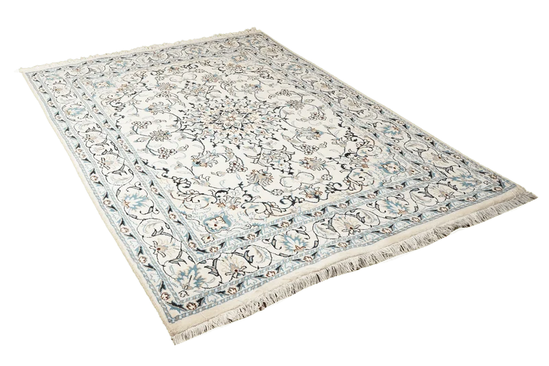 Nain 12La · Handgeknüpft – Beige, 204x149 cm